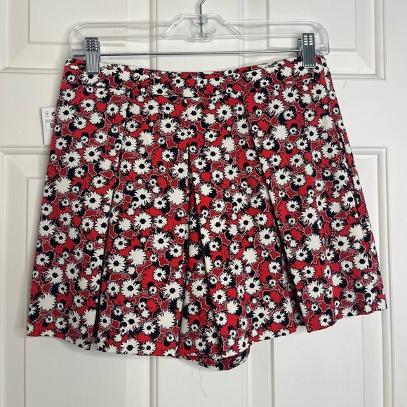 NWT Zara TRF Floral Print Pleated Shorts S - Picture 6 of 12